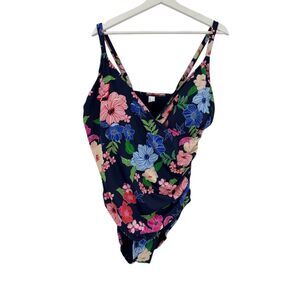 Plus Size Bathing suit Swimsuit Liz Claiborne Size 20 W womens NEW floral